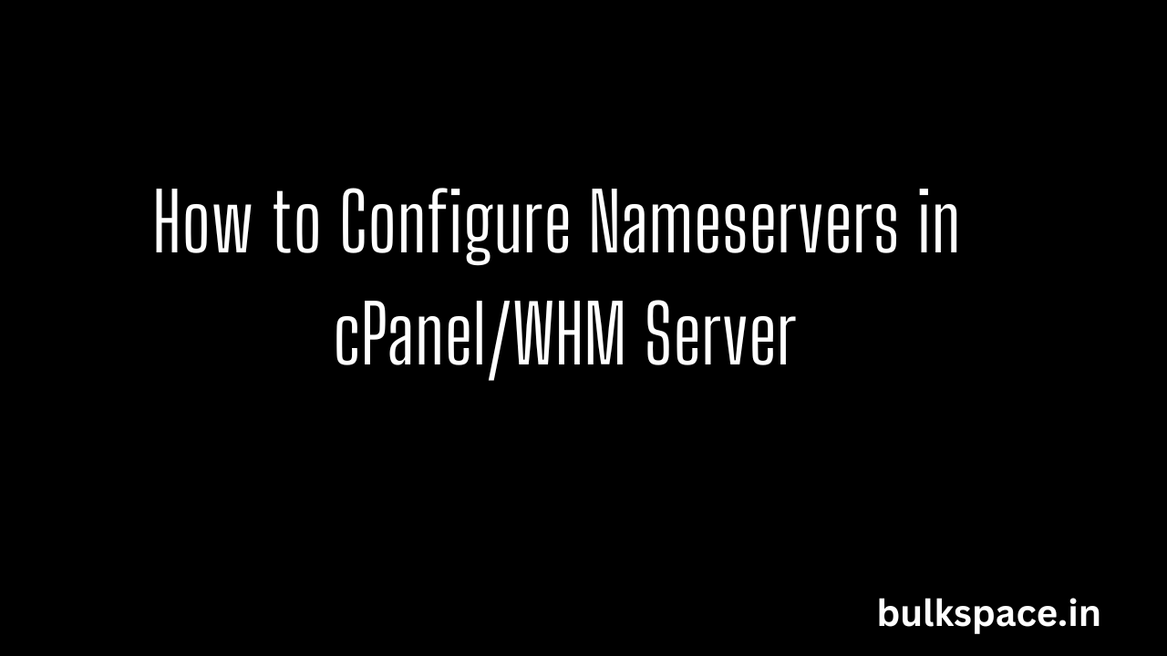 Configure Nameservers